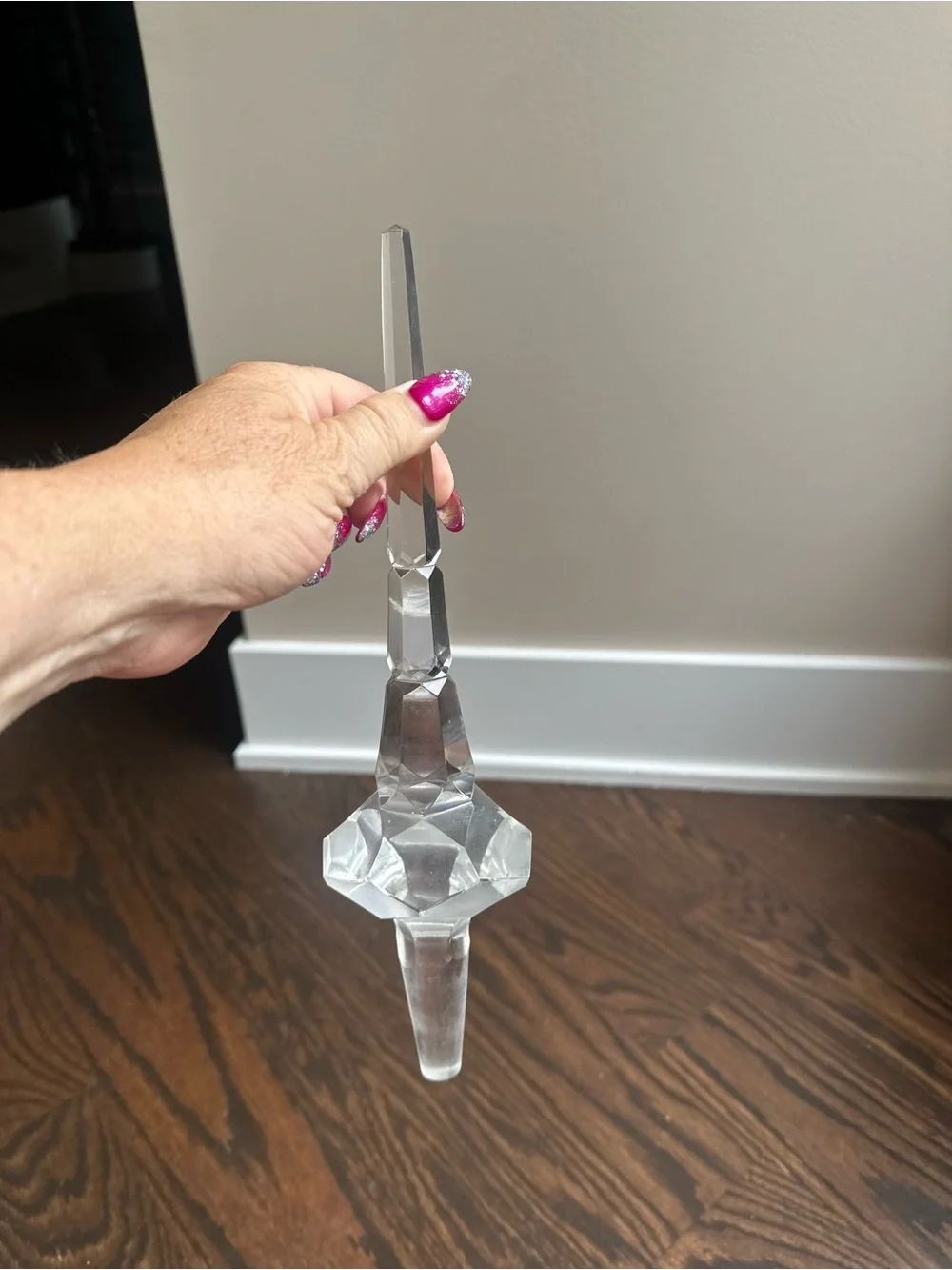 Clear Crystal Glass bottle/decanter stopper